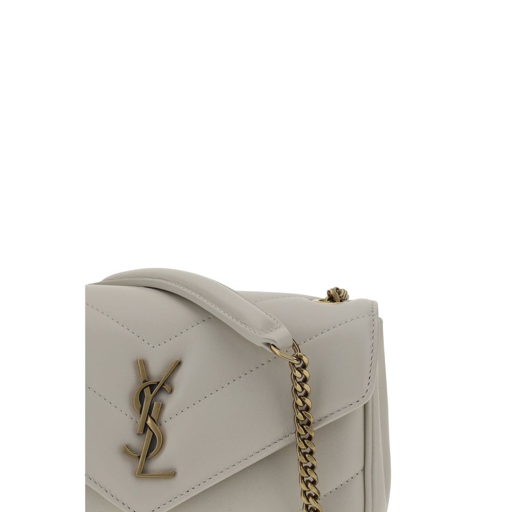 Saint Laurent Weiße Lamm Ovis Aries Aries Umhängetasche
